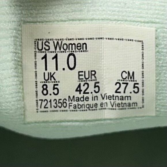 VANS Asher Deluxe Comfort Slip On Women’s Sz 11 Pastel Tie Dye Skate Shoes Used - Picture 11 of 11